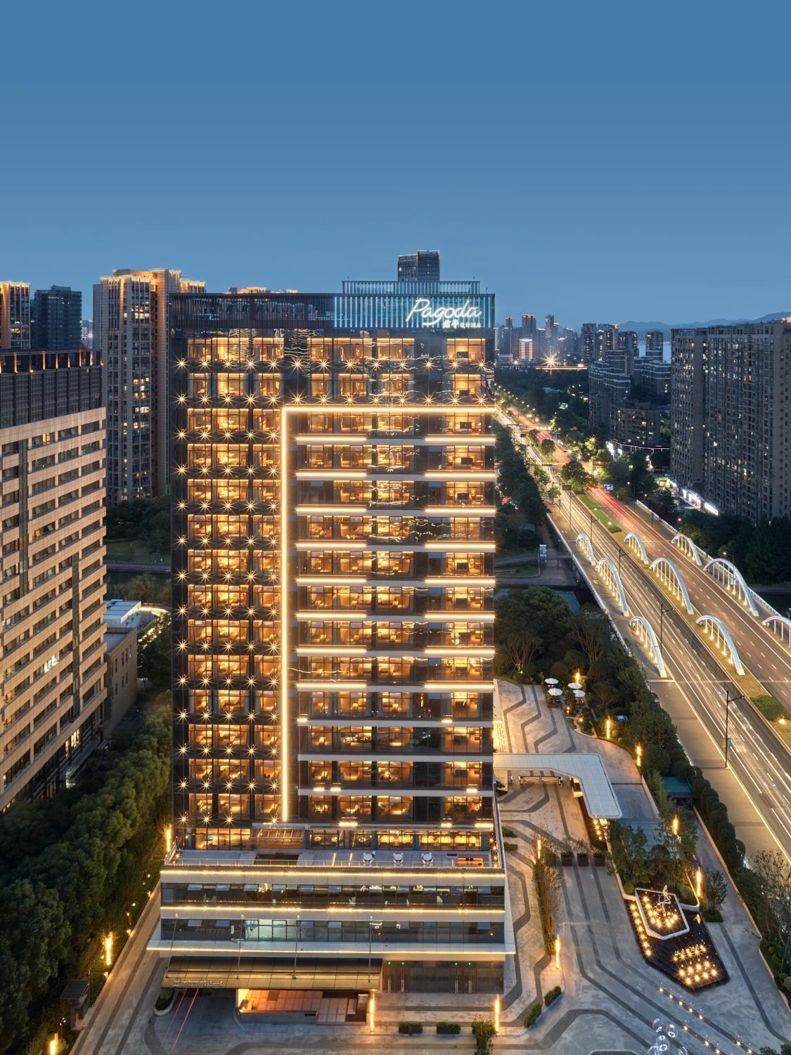 Pagoda Hotel Hangzhou Binjiang Eksteriør billede